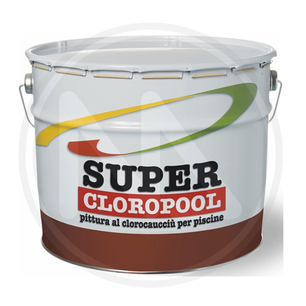 Generico Super Cloropool Pittura al Clorocaucciù per Piscine, Azzurro, 2,5 Litri