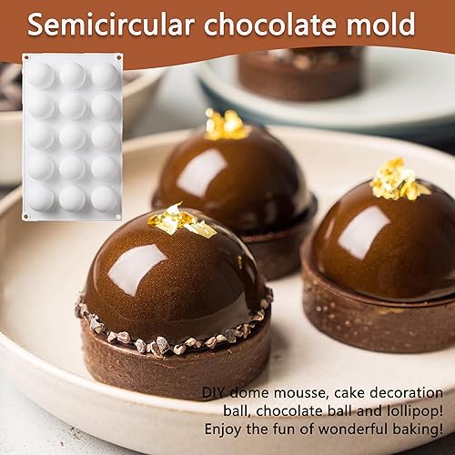 Stampo in Silicone a Sfera Ø 42mm 15 Cavità Stampi...