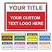 Custom Signs Outdoor Metal Personalized Aluminum Metal Sign Make Your Own Sign Customized for Business Parking Caution Danger Warning Notice 12x16inch