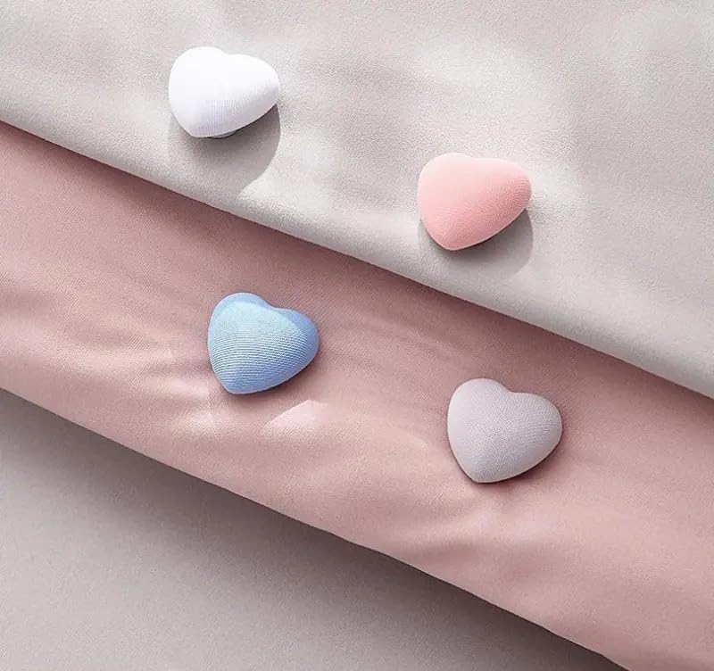 Ngel Heart Design Duvet Cover Quilts Clips || Quilt Sheet Holder Comforter Fasteners || Needle Clip Free Duvet Cover Clips for Bedding Cover, Blanket, Curtains (2, Multicolor)-picture-28