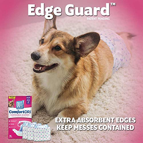OUT! Pet Care Disposable Female Dog Diapers | Absorbent with Leak Proof Fit | XS/Small, 16 Count (Pack of 1) - Image 6