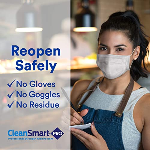 Image of CleanSmart Hospital Disinfectant, Kills 99.9% of Viruses and Bacteria, Hypochlorous Acid Technology, EPA Registered, 23 oz, (Pack of 6) (HOCL)