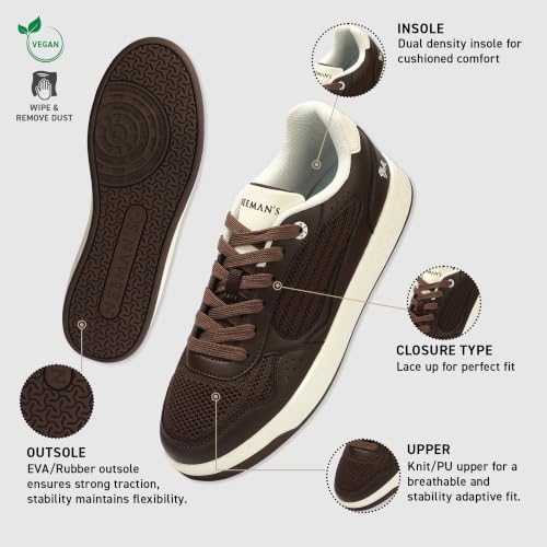 Image of Neeman's Remix Modish Sneakers for Men & Women | Retro Inspired Y2K Streetwear Unisex Casual Shoes | Breathable Knit Upper with Dual Density Cushioning | Lightweight Comfortable Lace- Up Footwear