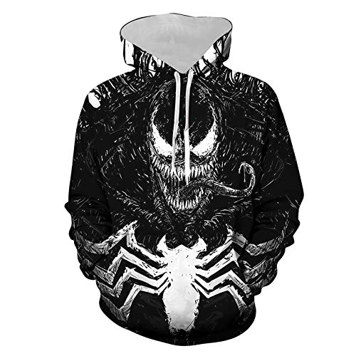 MODRYER Ragazzo Venom Spiderman Giacca 3D Printing...