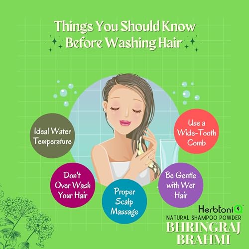 HerbtoniQ Bhringraj Brahmi Shampoo Powder 500g - Image 4