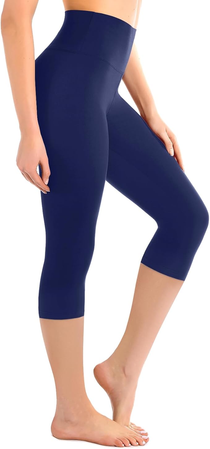 Leafigure High Waisted Leggings for Women- Soft No See-Through Yoga Pants for Gym Workout Running