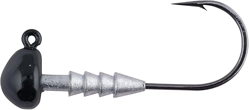 Berkley Half Head Jigs pesca Jigs mitad cabeza 7unidades color negro tamaño 1018oz