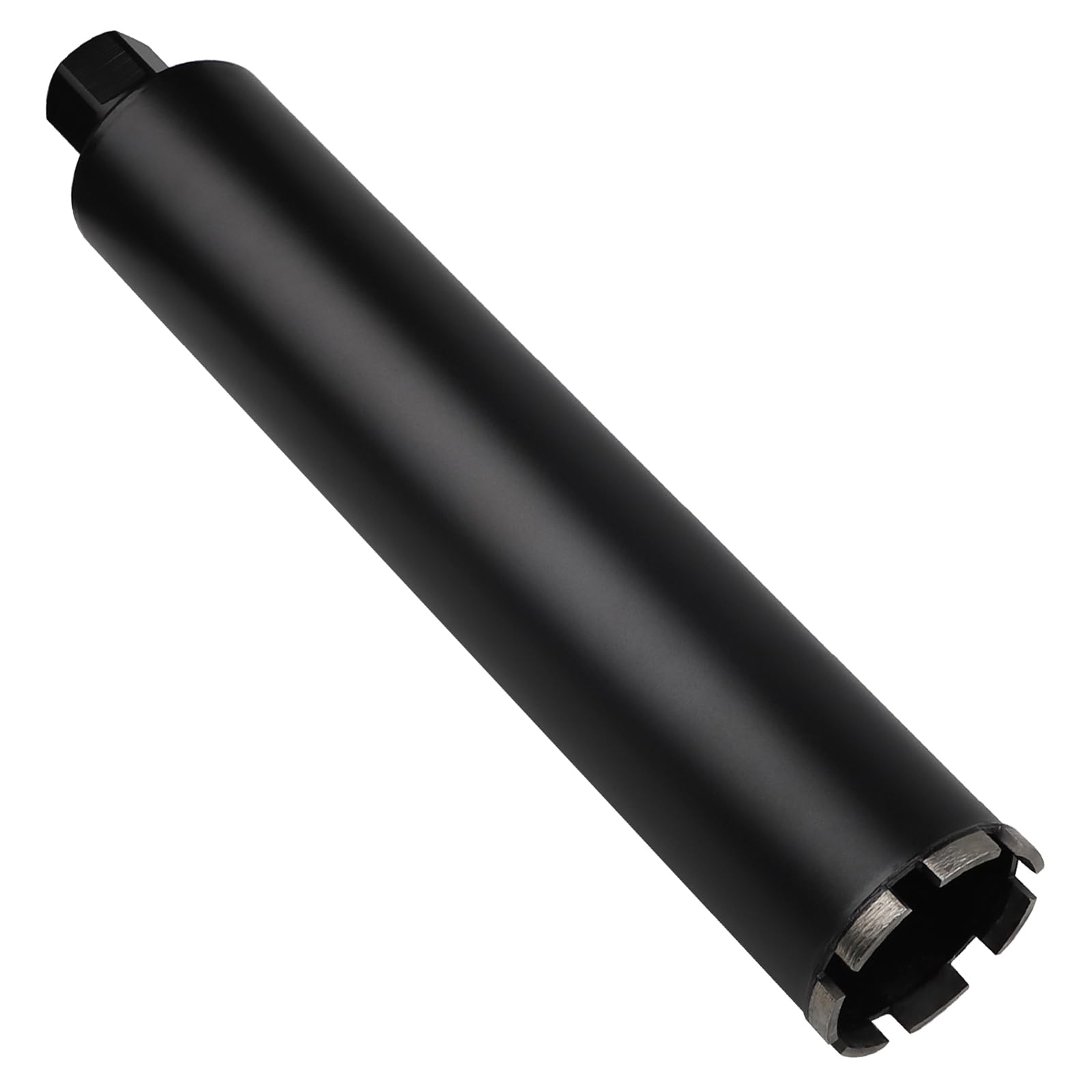 CPROSP Corona de perforación de diamante de 122 mm, 1¼ pulgadas, UNC, corona de perforación de núcleo, L 420 mm, broca para perforación en hormigón, hormigón armado, mampostería y piedra