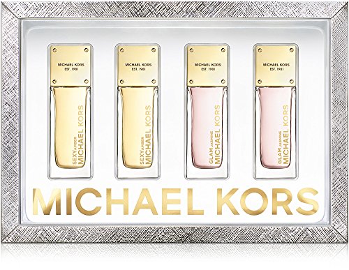 Michael Kors Collection Coffret 4 Piece Eau de Parfum Miniature Set: 2 Bottles Sexy Amber + 2 Bottles Glam Jasmine
