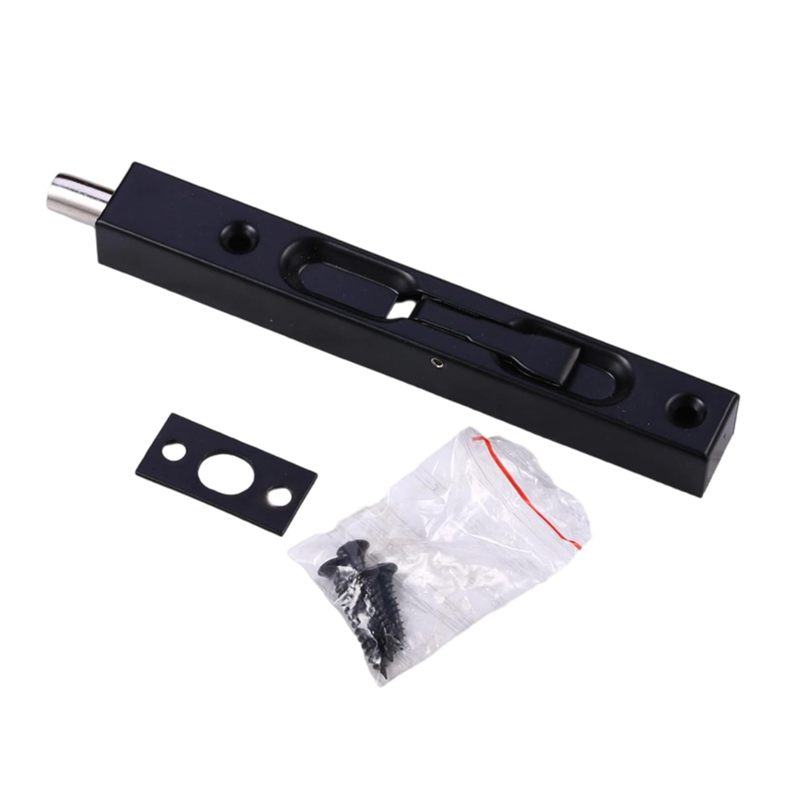 Tsophreniq Tamper Resistant Flush Door Bolt Reversible Mechanism Cabinet Door Flush Latches for Double Sliding Patios Metal Bolt