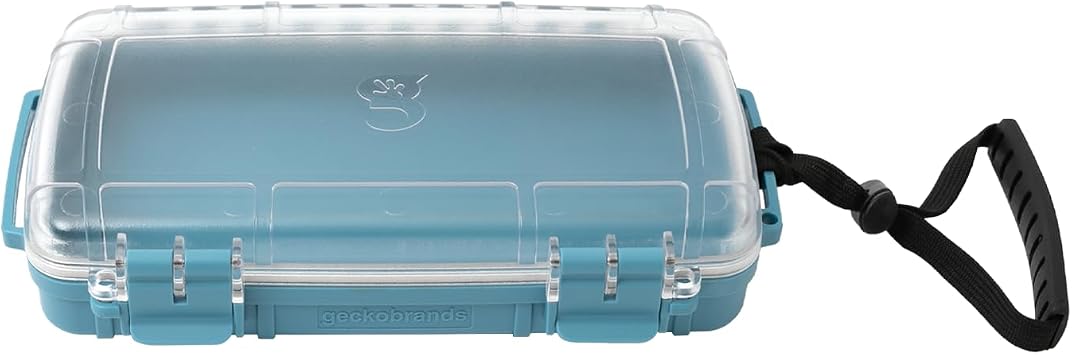 geckobrands Waterproof Dry Box with Silicone Liner Durable, Dust-Proof, Crush-Proof Storage for Electronics and Gear