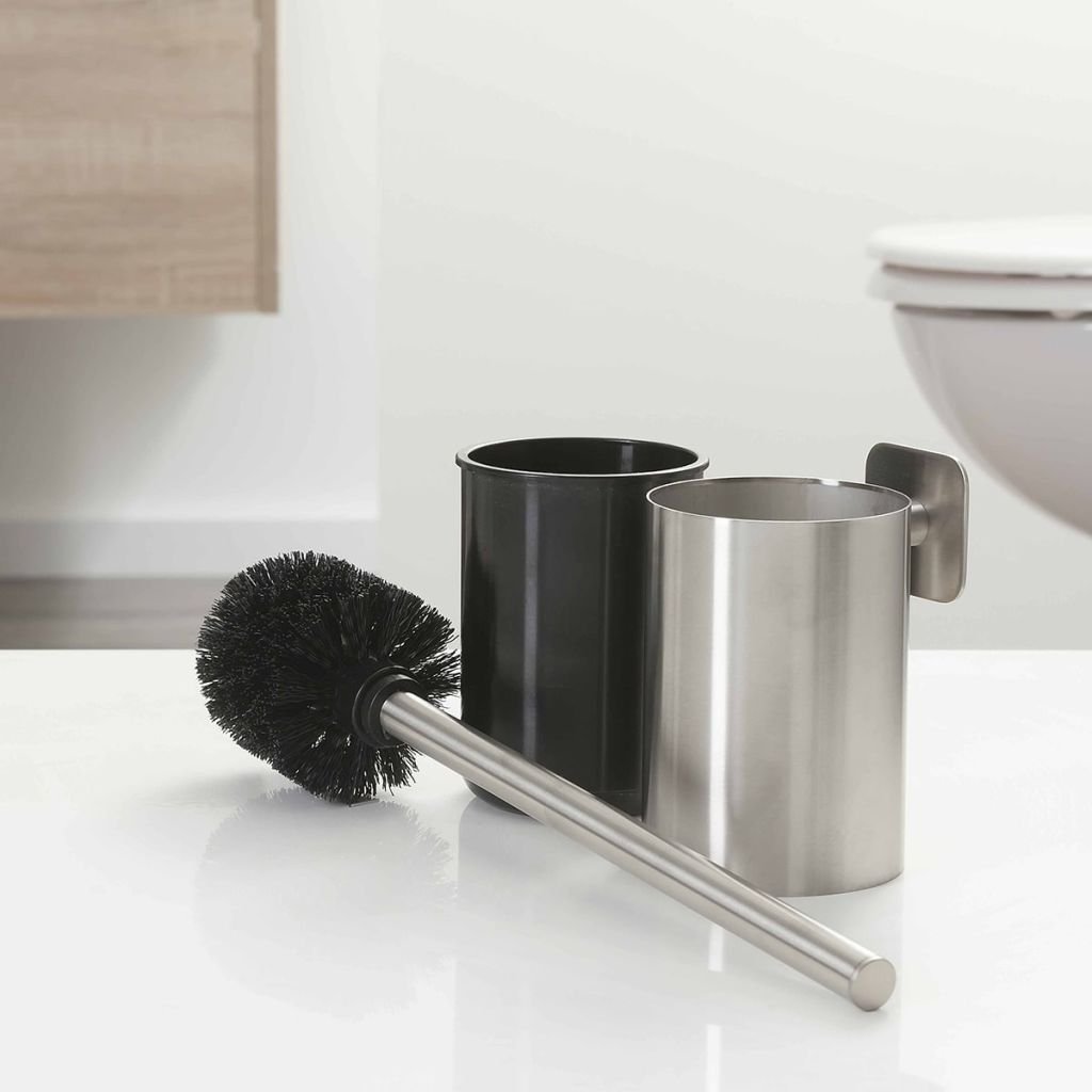 Tiger Colar, Porte-Brosse WC, Acier Inoxydable brossé 38,1 x 8,8 x 10,8 cm