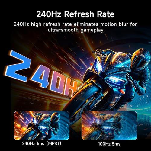 Image of KTC 24.5 Inch 240Hz Gaming Monitor, FHD Fast IPS Computer Monitor H25T7-A