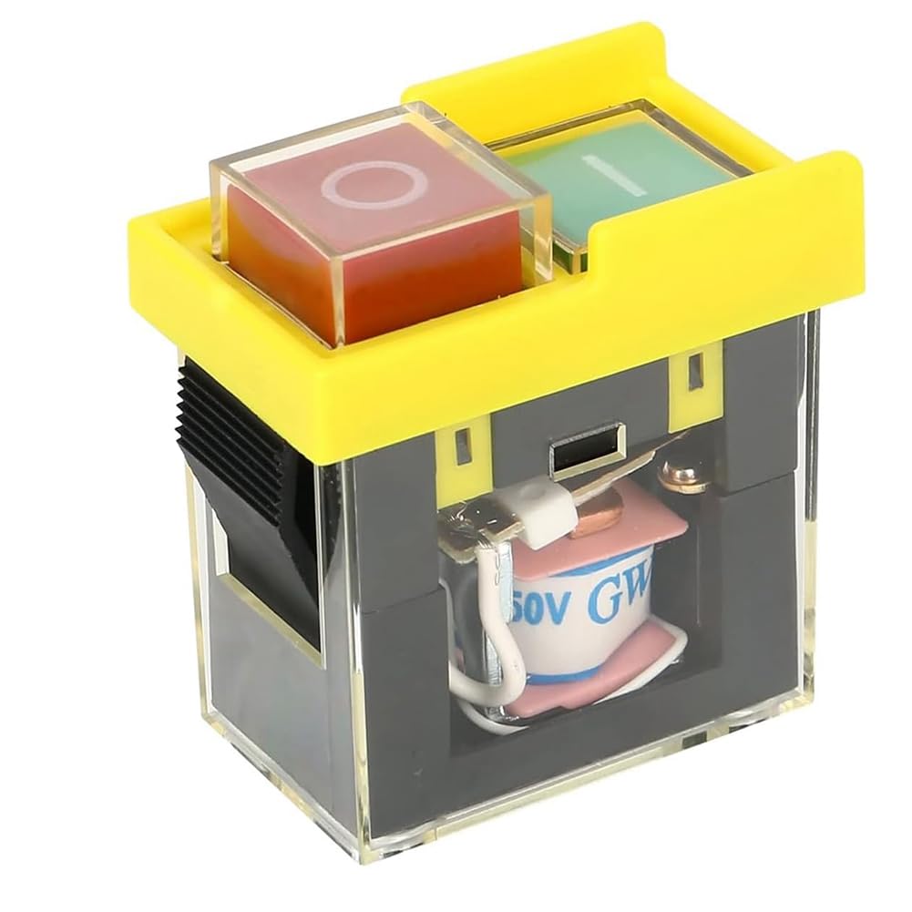 AWAOVV Kjd6 5E4 250V 6A Universal Safety Switch Electromagnetic Waterproof, Against Power Outage Tool Switch, Button