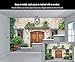 European Style 3D Wallpaper, Imitation Door Wall Mural, Large Photo Murals for Renters Living Room Bedroom Corridor TV Background Decor - 98.4
