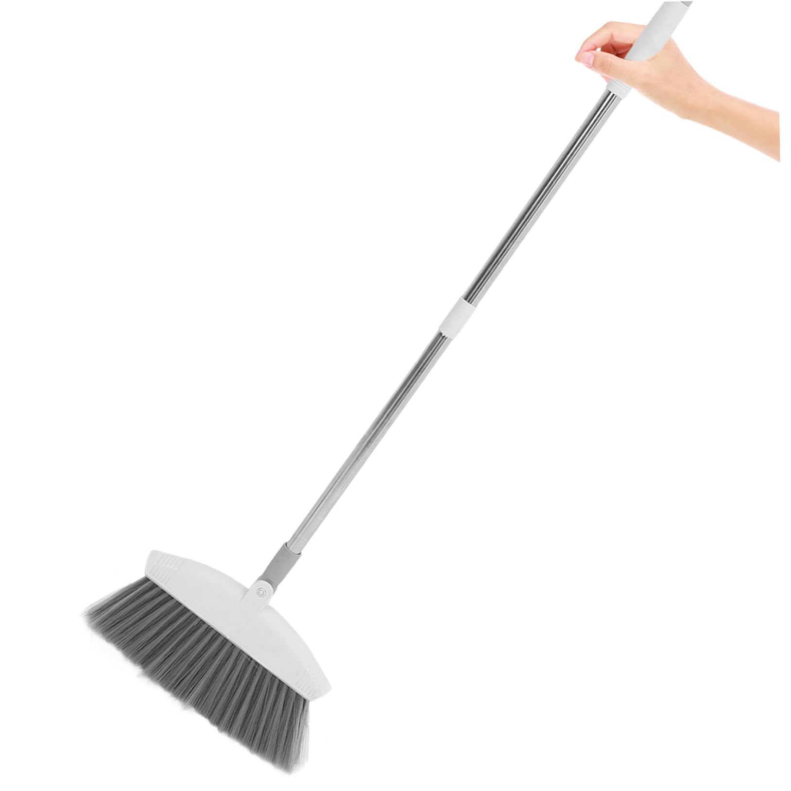 Juego de Escoba y Recogedor Domésticos Plegable, Blanco, 1 Set