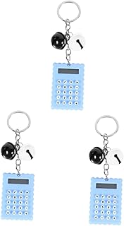 Ciieeo 3Pcs Calculadora De Bolso Chaveiro Design Calculadora Bolsos Portáteis Chaveiro Ferramenta De Cálculo Matemático Calculadora De Exibição De 8 Dígitos Calculadora Infantil Linda