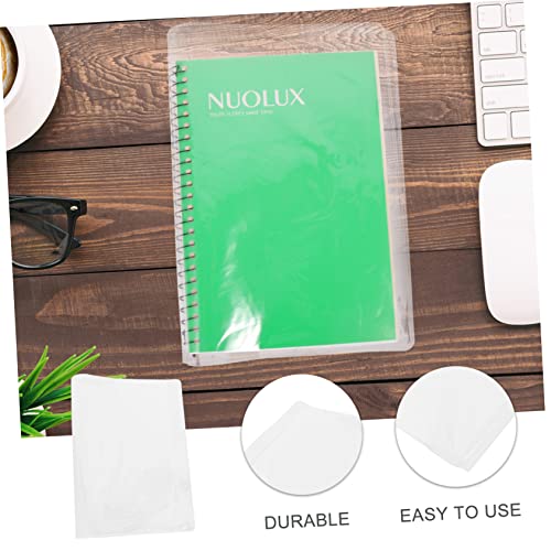 NUOBESTY Almofadas De Notas De Capa Protetora Transparente A5 Caderno A5 Bloco De Memorando Transpar