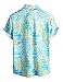 VATPAVE Mens Casual Hawaiian Floral Shirts Short Sleeve Button Down Tropical Shirts Beach Summer Shirts Large Sky Blue