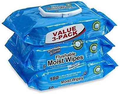 Harmon Face Values 3-Pack 60-Count Flushable Moist Wipes
