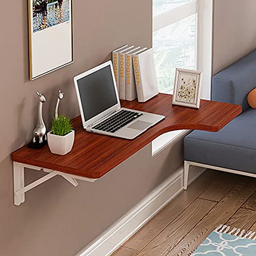 Table d'angle en L pliable murale blanche pour petit appartement