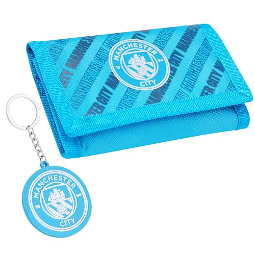 Cartera de Manchester City para niños con monedero y llavero