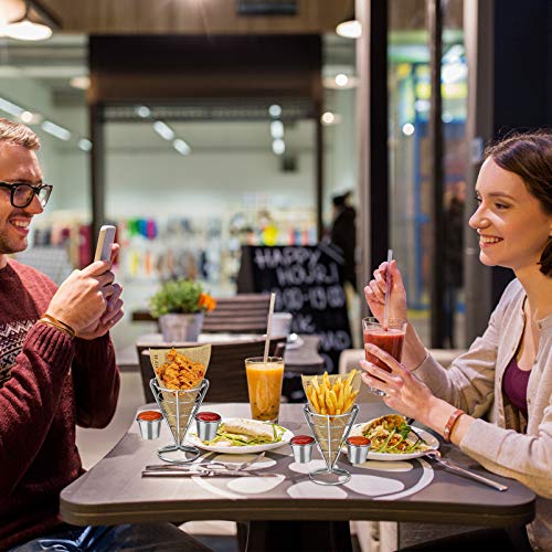 2 Stuks Frieten Houder Frieten Houder Met Saus Kom Frieten Houder Kegel Frieten Kegel Houder Frieten Kegel Stand - Image 5