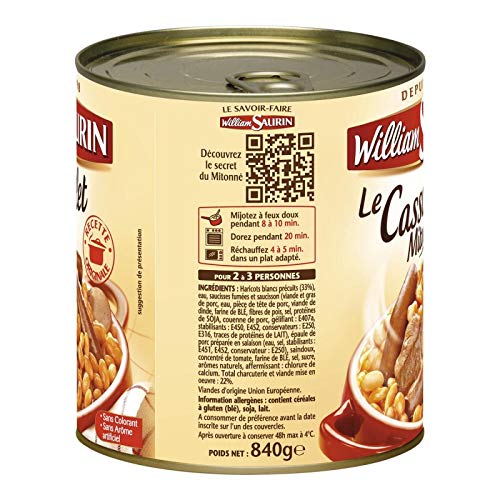 WILLIAM SAURIN – El Casoulet Mitonné 840G – Lote de 2