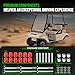 EZGO TXT Spring Bushing Kit With Screw Nuts, Golf Cart Rear Leaf Spring Polyurethane Bushing and Sleeves for EZGO TXT/Medalist (1994-up) & Club Car DS (1981-up), OEM# 70289-G02 70291-G01 14158-G1