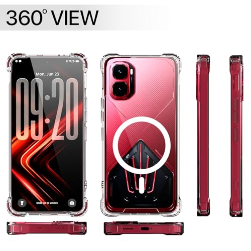 Image of Pikkme Back Cover for Infinix GT 50 Pro 5G Mag-Safe Shockproof PC + TPU | Protective Case Magnetic Support | Bumper Case (Transparent Mag-Safe)