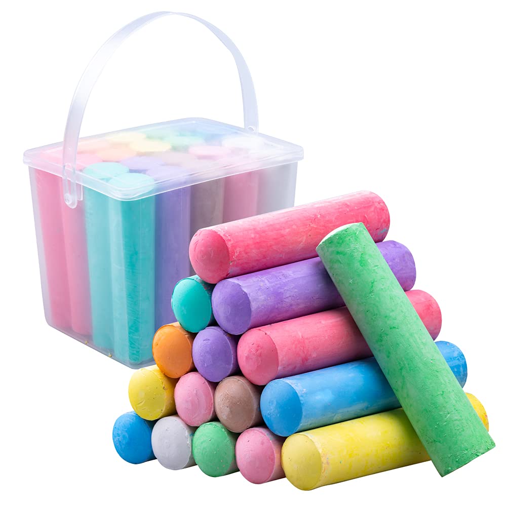 Buy 20 Pack Sidewalk Chalk, Chalk Sets for Kids Includes 2 Chalk