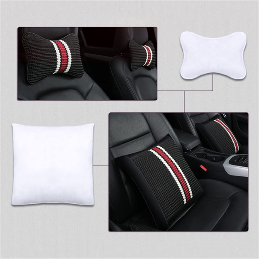 Poggiatesta per Auto Cuscino per Collo Seggiolino per Auto Supporto per Collo Anteriore è Realizzato in Materiale di Seta di Ghiaccio Pelle (Color : Brown)
