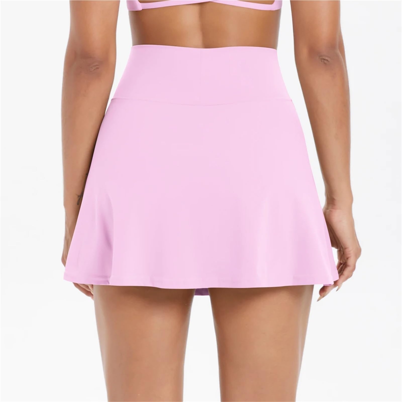 Falda Corta Deportiva de Yoga y Fitness for Mujer, de Secado rápido, elástica, de Doble Capa, for Correr y Entrenar. para Correr y Hacer Ejercicio Físico