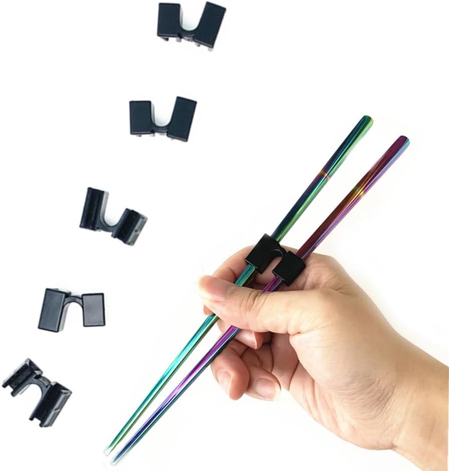 5 Pieces Reusable Chopsticks Helpers Training Chopstick Hinges Connector, Practice Chinese Janpanese Chopstick Helper