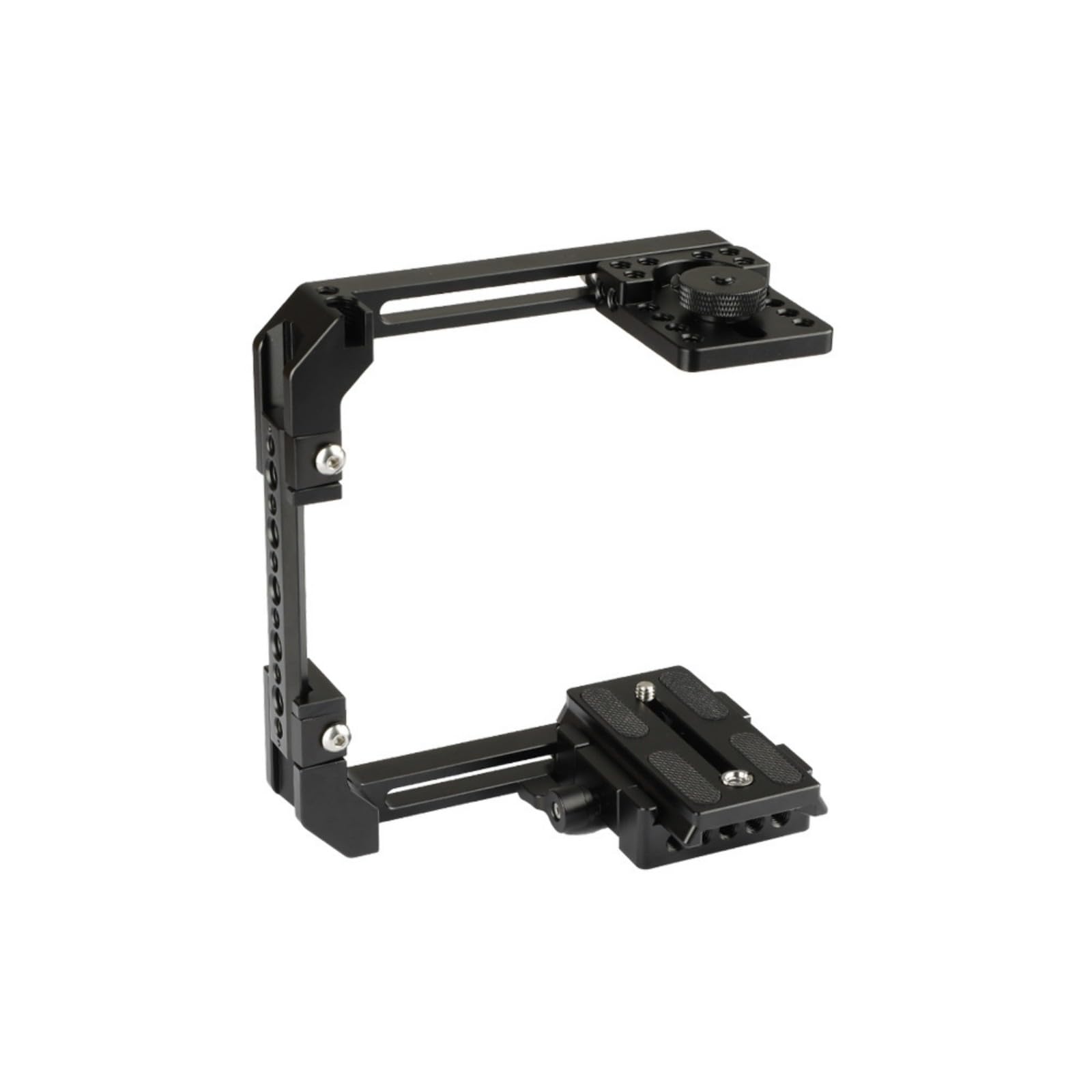 Jaula plegable para cámara réflex digital con zapata fría y almohadilla de goma para un uso seguro y protegido