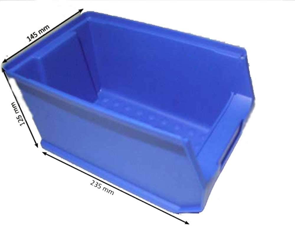60 Stapelboxen (blau) Gr. 3, Made in Germany