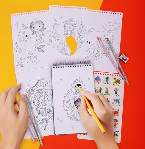Image of STRIDERS Sparkling Mermaid Activity Set - A Fun and Creative kit for Kids, Perfect for Imaginative Play, Crafting, Enhancing Creativity, fine Motor Skills, and Artistic Fun.