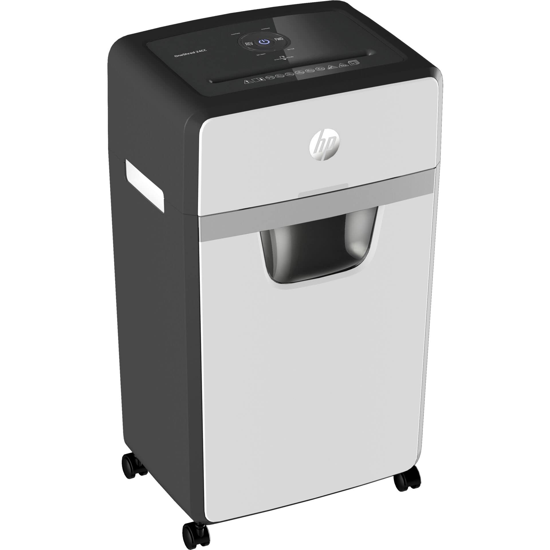 HP OneShred 24CC Aktenvernichter P4 | Schredder Aktenvernichter mit Cross Cut Partikelschnitt | Papierschredder für Zuhause & Büro | 24 Blatt Schnittleistung | Shredder Papier mit 30 L Auffangbehälter
