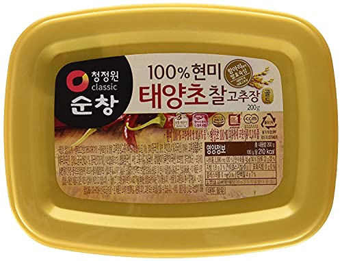 Image of O'Food Gochujang - Korean Red Chili Paste [Medium | .44 lb (200g) ] Spicy & Sweet Savory Fermented Sauce | Gluten-Free | No Corn Syrup | Great for Bibimbap, Marinades, Stews & BBQ