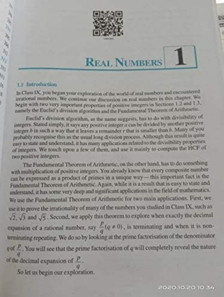 Image of Mathematics textbook for class 10th [Paperback] NCERT