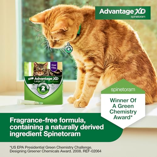 Advantage XD Large Cat Flea Prevention & Treatment For Cats over 9lbs. | 2-Topical Doses, 2-Months of Protection Per Dose - Image 8