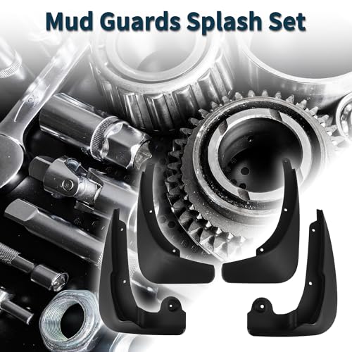 Image of Mud Flaps Splash Guards for Skoda Yeti 2016-2019 W /Mount Accessories Mud Guards Front and Rear 1 Set