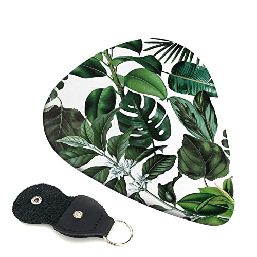 Tropical Leaves Lot de 6 médiators pour guitare acoustique, guitare électrique, basse, ukulélé – fins, moyens et épais. - Les Beatles, Paul McCartney, John Lennon, RIngo Starr, George Harrison Tropical Leaves Lot de 6 médiators pour guitare acoustique, guitare électrique, basse, ukulélé – fins, moyens et épais.
