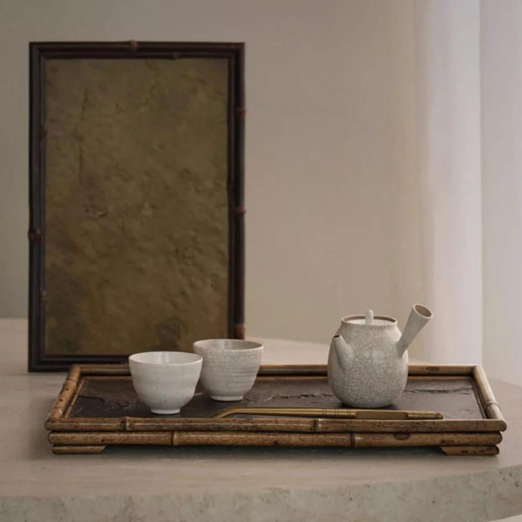 Bandejas Servir Comida Bandeja De Té Retro Rock Kung Fu, Almacenamiento Escritorio For Entrada del Hogar Mesa Cama