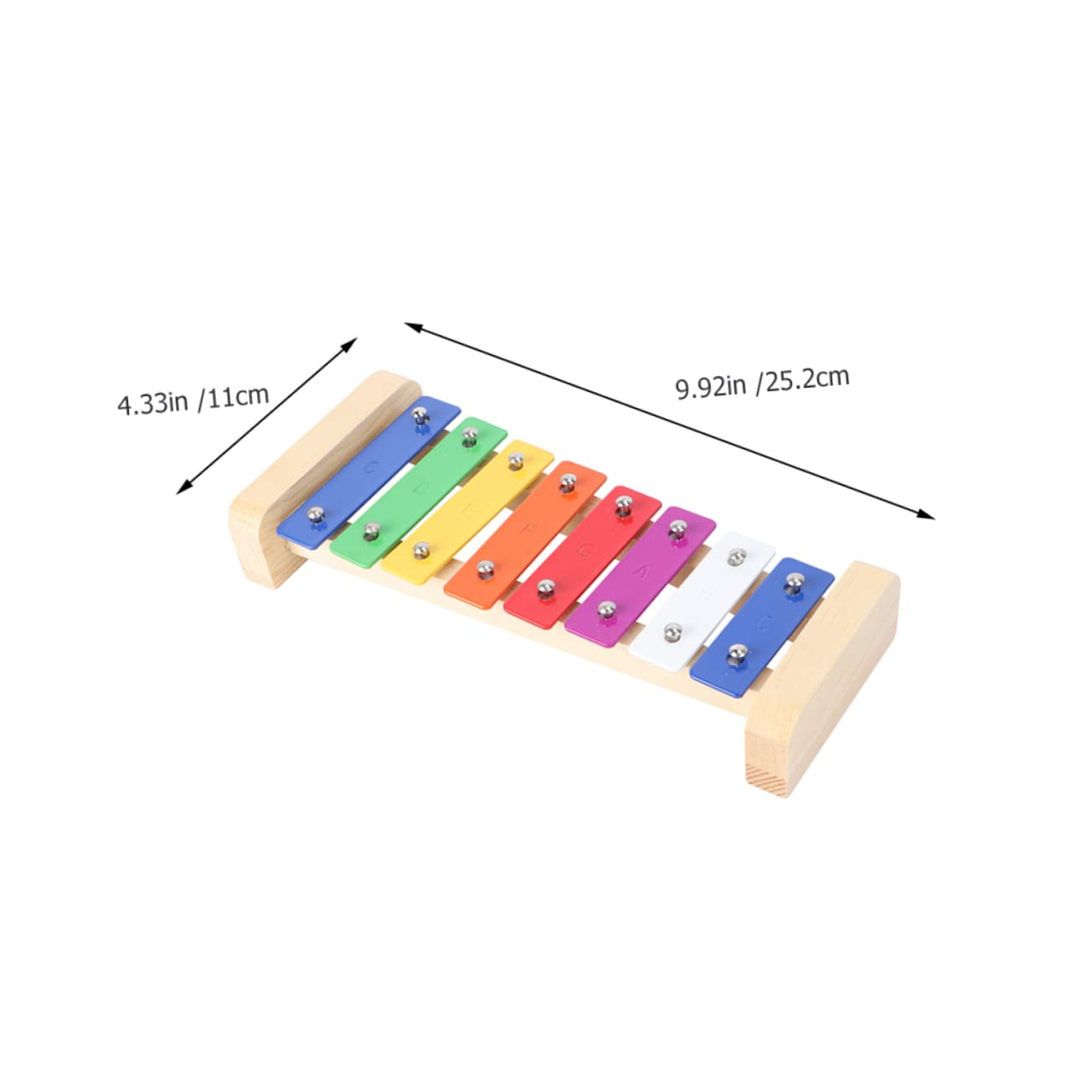 Abaodam 1Pc Wooden Xylophone for Musical Instrument with Mallets for Development Enhances Creativity Coordination Fine Motor Skills Birthday Present
