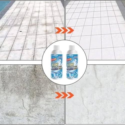 Image of SHETAPRIDE Stone Stain Remover Cleaner 100ml | Crystal Plating Brightening Agent for Marble, Granite & Stone | Removes Stains, Grease, Grime, Water Spots & Fingerprints