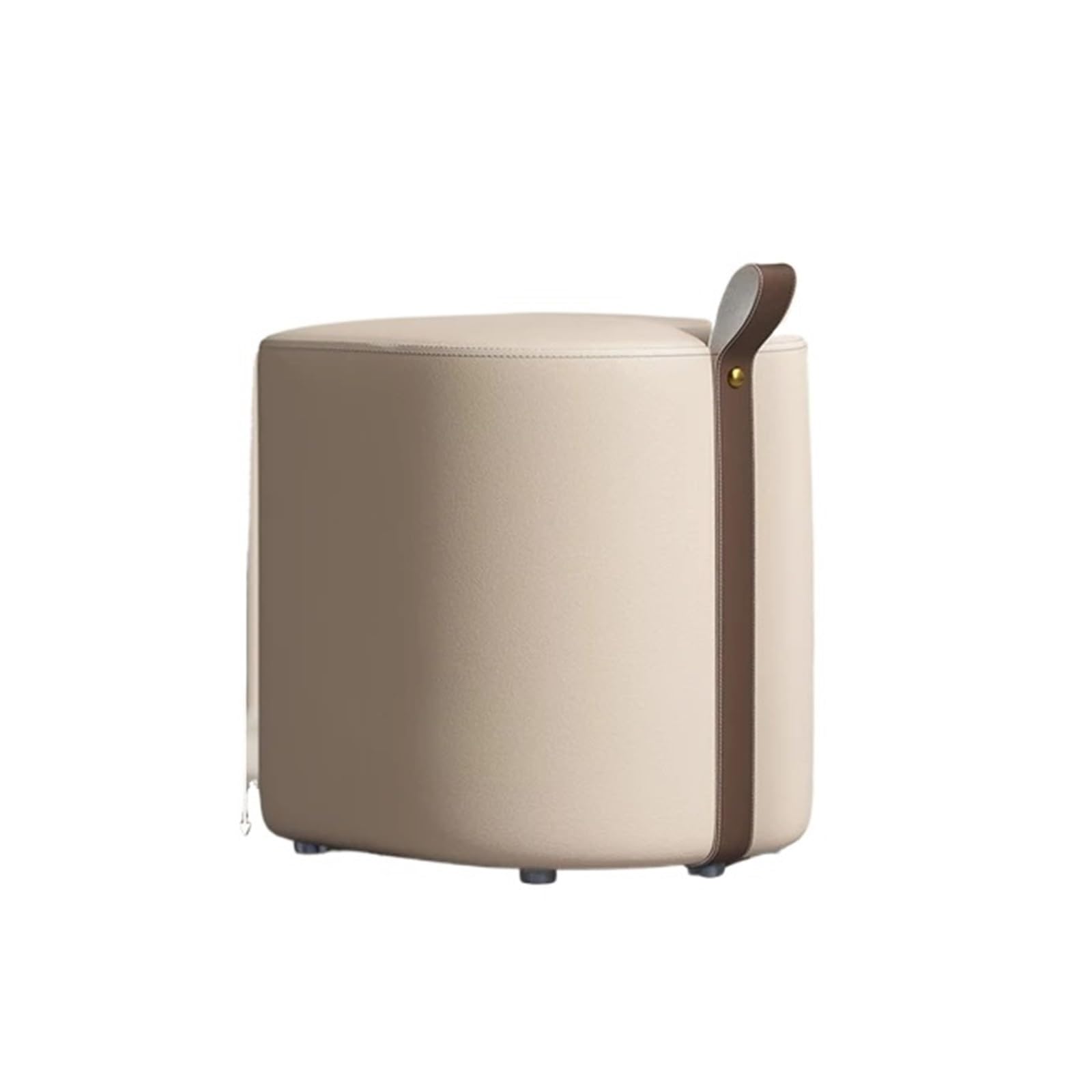 Repose-pieds de luxe marron, tabouret bas en sac souple pour coiffeuse et lit