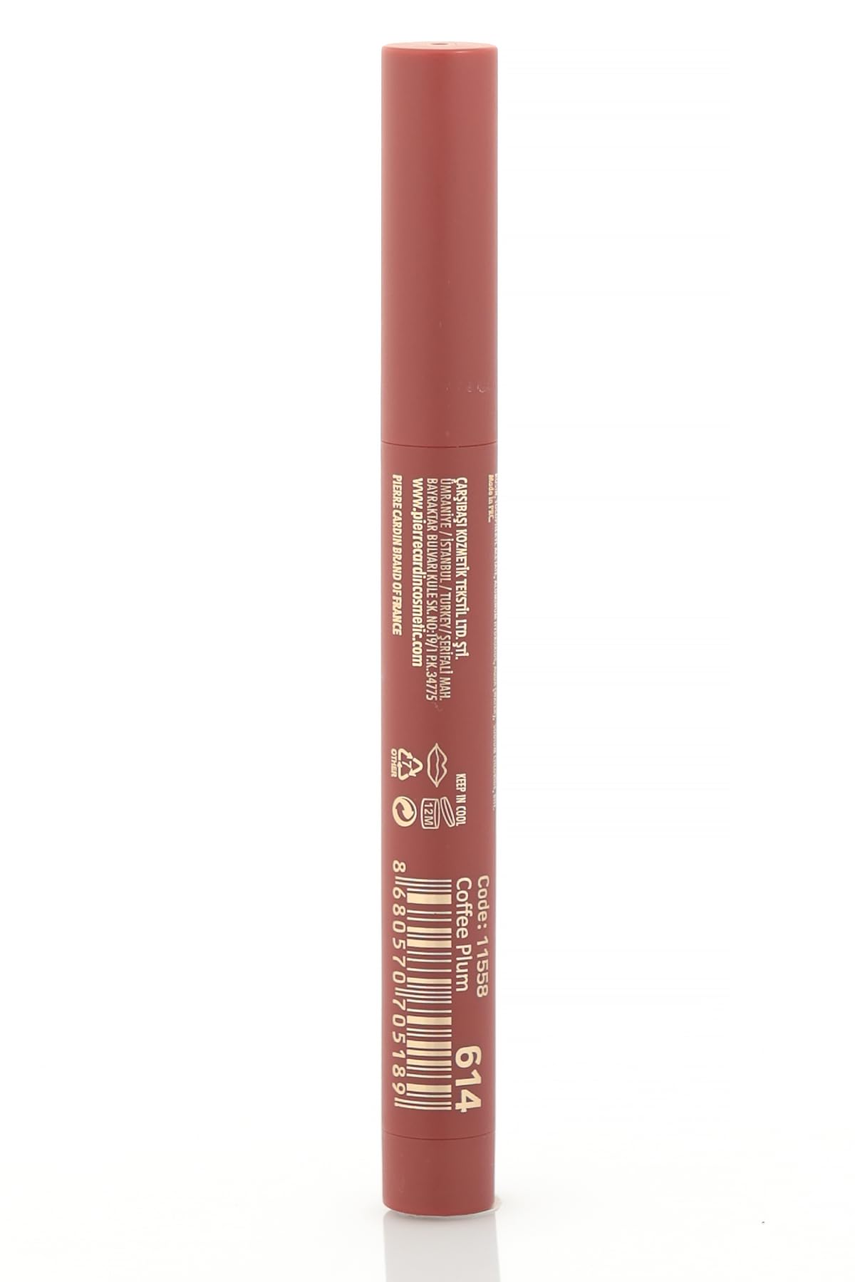 Pierre Cardin Chubby Silky Matte Lipstick – Waterproof-Ruj-Coffee Plum-614