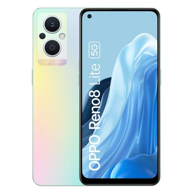 OPPO Reno 8 Lite 5G 8GB+128GB, Rainbow Spectrum - Smartphone con Cámara Avanzada y Diseño Premium (Reacondicionado)