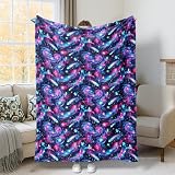 Manta de galaxia, cobija cósmica de estrellas fantasiosas nebulosas de verano, manta peluda, acogedora, ligera, decorativa para sofá, cama, silla, oficina, regazo, 40 x 60 pulgadas